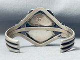 Rare Vintage Native American Navajo Blue Royston Turquoise Sterling Silver Bracelet-Nativo Arts