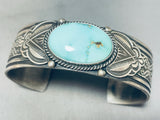 Stamp Work Ultra Master! Vintage Native American Navajo Turquoise Sterling Silver Bracelet-Nativo Arts