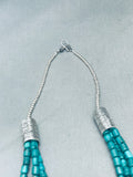 Spiderweb Tubule Turquoise Native American Navajo Sterling Silver Shell Necklace-Nativo Arts