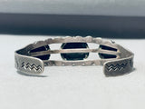 Very Old Vintage Native American Navajo Turquoise Sterling Silver Cerrillos Bracelet-Nativo Arts