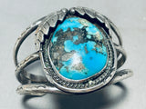 Museum Vintage Native American Navajo Morenci Turquoise Sterling Silver Bracelet-Nativo Arts