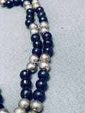 One Of The Most Fab Vintage Native American Navajo Amethyst Sterling Silver Necklace-Nativo Arts