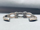 One Of The Most Unique Vintage Native American Navajo Sterling Silver Button Bracelet Old-Nativo Arts