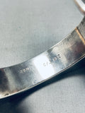 One Of The Best Contemporist Vintage Native American Navajo Sterling Silver Bracelet-Nativo Arts