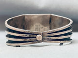 Best Vintage Southwest Sterling Silver Lapis Clasp Hinge Bracelet-Nativo Arts