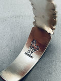 Important Yellowhoirse Vintage Native American Navajo Sterling Silver Bracelet-Nativo Arts