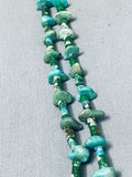 Important Vintage Santa Domingo Cerritos Turquoise Sterling Silver Necklace-Nativo Arts