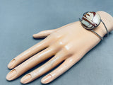 Sand Agate Rare Vintage Southwest Sterling Silver Bracelet Cuff-Nativo Arts