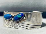 Rob Johnson Vintage Native American Navajo Sterling Silver Bracelet Cuff-Nativo Arts