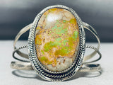 Huge Vintage Native American Navajo Royston Turquoise Sterling Silver Bracelet-Nativo Arts