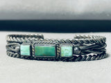 Early 1900's!!!!! Vintage Native American Navajo Cerrillos Turquoise Bracelet Cuff-Nativo Arts