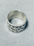 Important Cal Martinez Vintage Native American Navajo Sterling Silver Ring-Nativo Arts