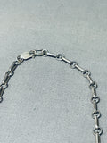 Intricate Horses Vintage Southwest Sterling Silver Turquoise Necklace-Nativo Arts