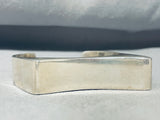 Chester Nez Vintage Native American Navajo Sterling Silver 3d Bracelet Cuff-Nativo Arts
