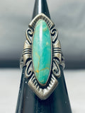 Fabulous Vintage Native American Navajo Royston Turquoise Sterling Silver Ring-Nativo Arts