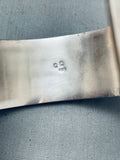 One Of The Best Vintage Native American Navajo Turquoise Channel Inlay Sterling Silver Bracelet-Nativo Arts