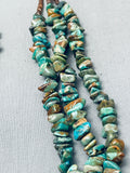 Superior Vintage Native American Navajo Green Turquoise Hiehsi Sterling Silver Necklace-Nativo Arts