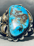 Old Deposit Batch (rare) Vintage Native American Navajo Turquoise Sterling Silver Bracelet-Nativo Arts