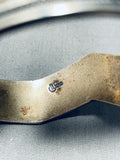 Native American One Of The Most Intricate Vintage Santo Domingo Inlay Sterling Silver Bracelet-Nativo Arts