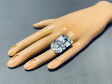 The Most Unique Ever Native American Navajo Cross Sterling Silver Ring-Nativo Arts