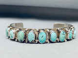 Important Tony Aguilar Sr Vintage Santo Domingo Sterling Silver Bracelet-Nativo Arts