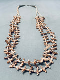 Marvelous Vintage Native American Zuni Brown Bird Sterling Silver Fetish Necklace-Nativo Arts