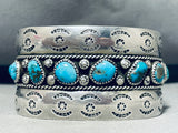 Edsitty Family Native American Navajo Turquoise Sterling Silver Bracelet-Nativo Arts