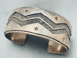 Important Ed Lovato Kewa Santo Domingo Vintage Sterling Silver Bracelet-Nativo Arts
