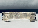 Wonderful Vintage Native American Zuni Morenci Turquoise Sterling Silver Signed Bracelet-Nativo Arts