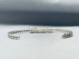 Incredible Vintage Native American Navajo Denim Lapis Sterling Silver Bracelet-Nativo Arts