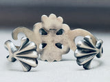 Thorn And Green Turquoise Vintage Native American Navajo Sterling Silver Bracelet-Nativo Arts