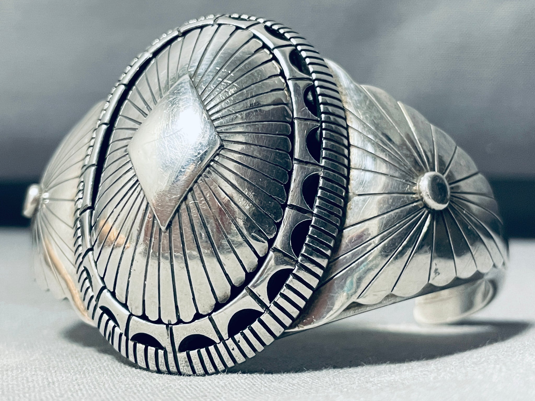 NAVAJO / リング/SILVER/25号/SLV/メンズ// Tom Lewis Vintage Native American Navajo Sterling Silver Flank