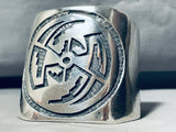 103 Grams Massive Vintage Native American Hopi Sterling Silver Bracelet Cuff-Nativo Arts