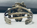 Important Early Vintage Native American Navajo Blue Royston Turquoise Sterling Silver Bracelet-Nativo Arts