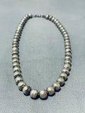 Sensational Vintage Native American Navajo Sterling Silver Necklace-Nativo Arts