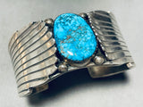 Arlene Soce Vintage Native American Navajo Red Mountain Turquoise Sterling Silver Bracelet-Nativo Arts