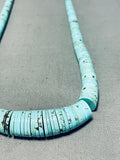 Gorgeous Vintage Santo Domingo Turquoise Sterling Silver Necklace-Nativo Arts