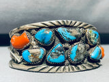 One Of The Best Ever Vintage Native American Navajo Morenci Turquoise Sterling Silver Bracelet-Nativo Arts