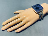 Violet Agate Very Rare Vintage Native American Navajo Sterling Silver Bracelet-Nativo Arts