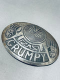 Grumpy!! :) Vintage Native American Hopi Sterling Silver Buckle 'Grumpy' Signed-Nativo Arts