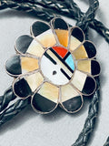 Vintage Native American Zuni Sleeping Beauty Turquoise Sterling Silver Bolo-Nativo Arts