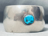 Vintage Native American Navajo Bisbee Turquoise Sterling Silver Bracelet-Nativo Arts