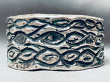 Heavy 86 Grams Vintage Native American Navajo Sterling Silver Bracelet Cuff-Nativo Arts