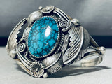 Indian Mountain Mine!! Vintage Native American Navajo Sterling Silver Turquoise Bracelet-Nativo Arts