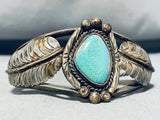 Classic Vintage Native American Navajo Royston Turquoise Sterling Silver Bracelet-Nativo Arts