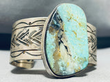 Gigantic Native American Navajo Kingman Turquoise Sterling Silver Bracelet-Nativo Arts