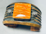 Lee James Important Copper & Sterling Silver Vintage Native American Navajo Bracelet-Nativo Arts