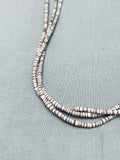 Intricate And Gorgeous Vintage Navajo Heishi Squawtie Necklace Old-Nativo Arts