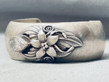 Lorenzo Secatero Stunning Vintage Native American Navajo Swirl Calcite Sterling Silver Bracelet-Nativo Arts