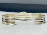 Stunning Vintage Native American Navajo Jasper Sterling Silver Bracelet-Nativo Arts